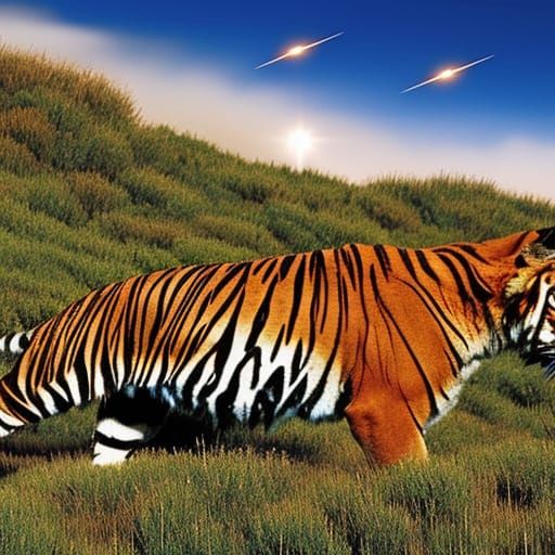 Shooting Star Leaping Through the Sky