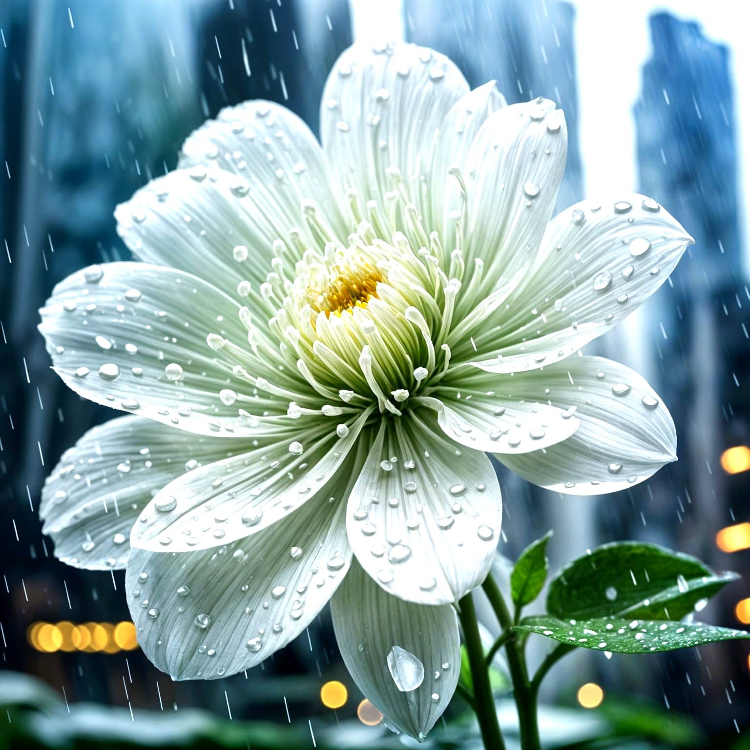 City Built on Flower Petals: Octane Render