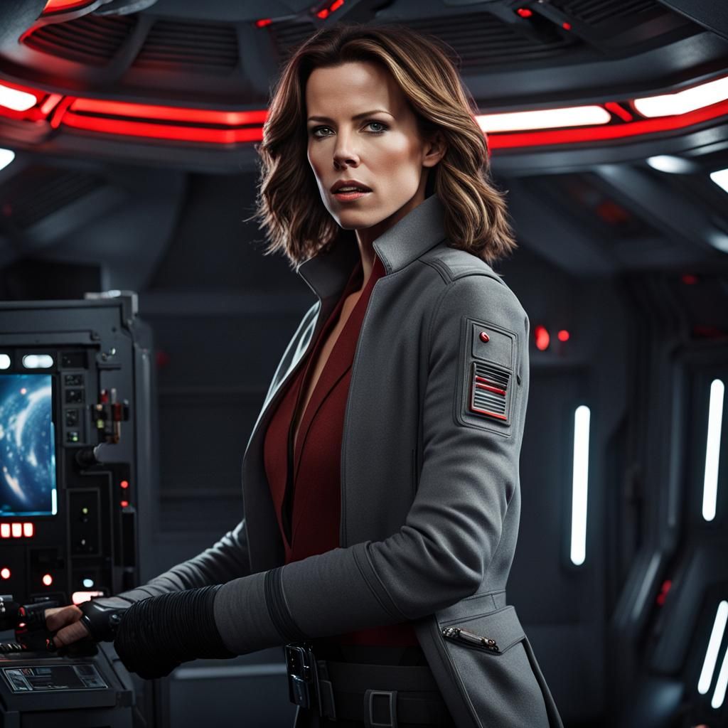 Kate Beckinsale as Jedi in Star Wars Scene