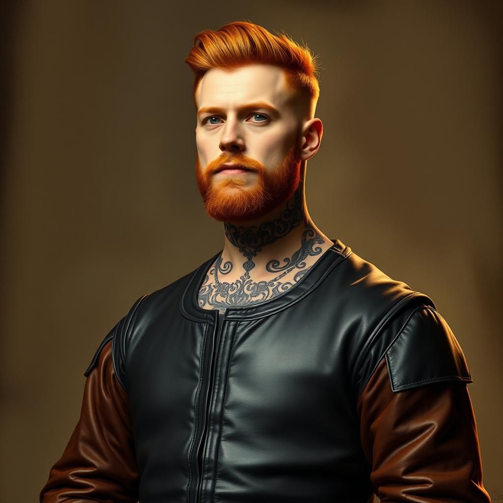 King Henry VIII Reimagined with Tattoos and Modern Style