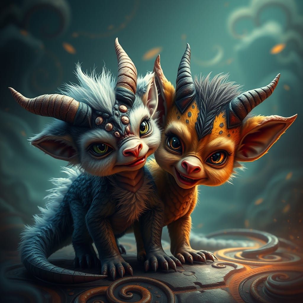 Chimera siblings Master Fierce Faces in Dreamlike Fantasy Re...