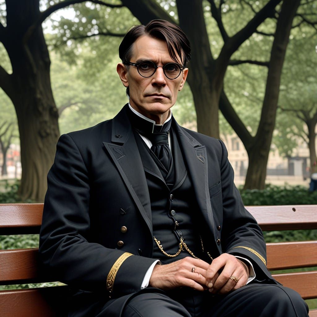 Andrew Eldritch in Edwardian Military Fashion Making Occult ...