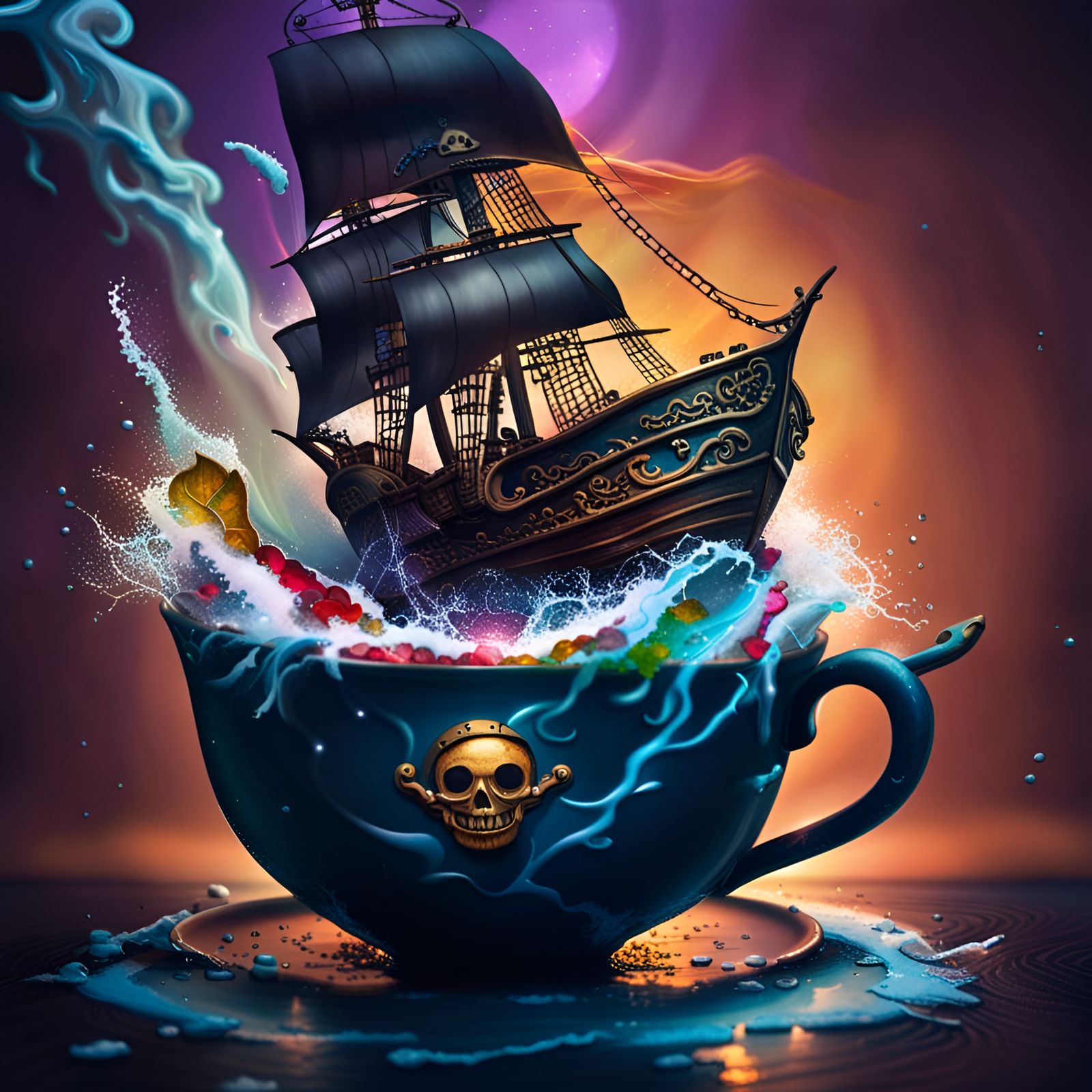 Pirate Ship Storm in a Teacup