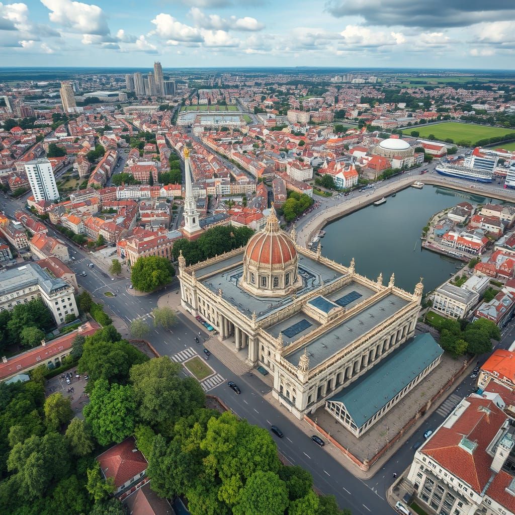 Simple Bird's Eye View Composition