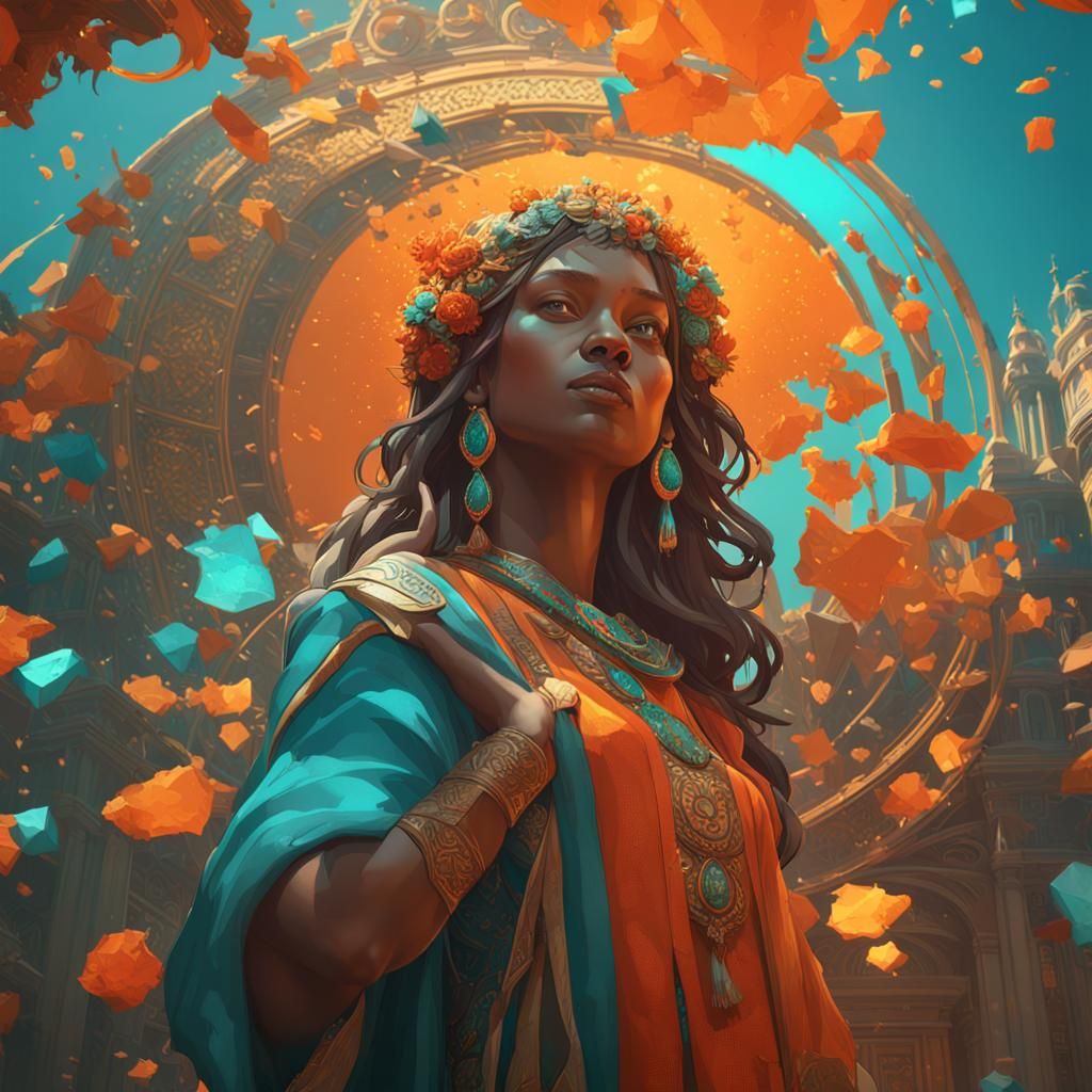 Algorithm Concept Art in Dynamic Lighting