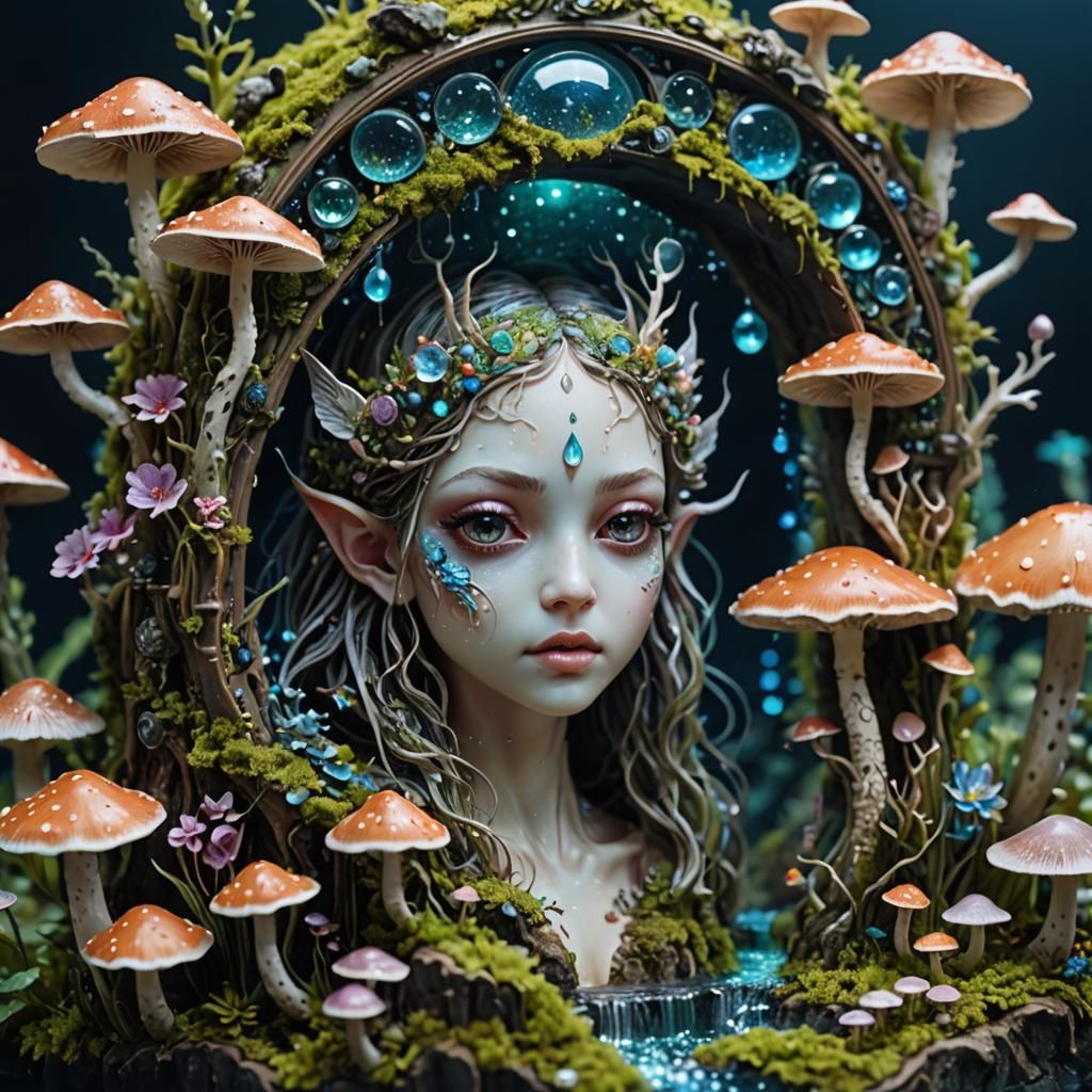 Fantasy mushroom world