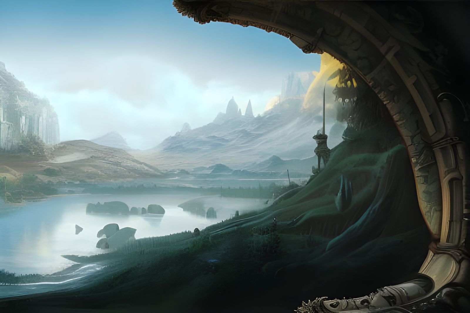 Detailed Matte Painting of the Unseen