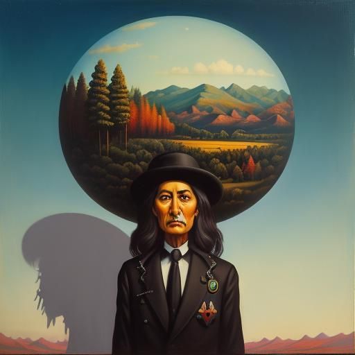 Surreal Matte Oil Painting Dreamscape