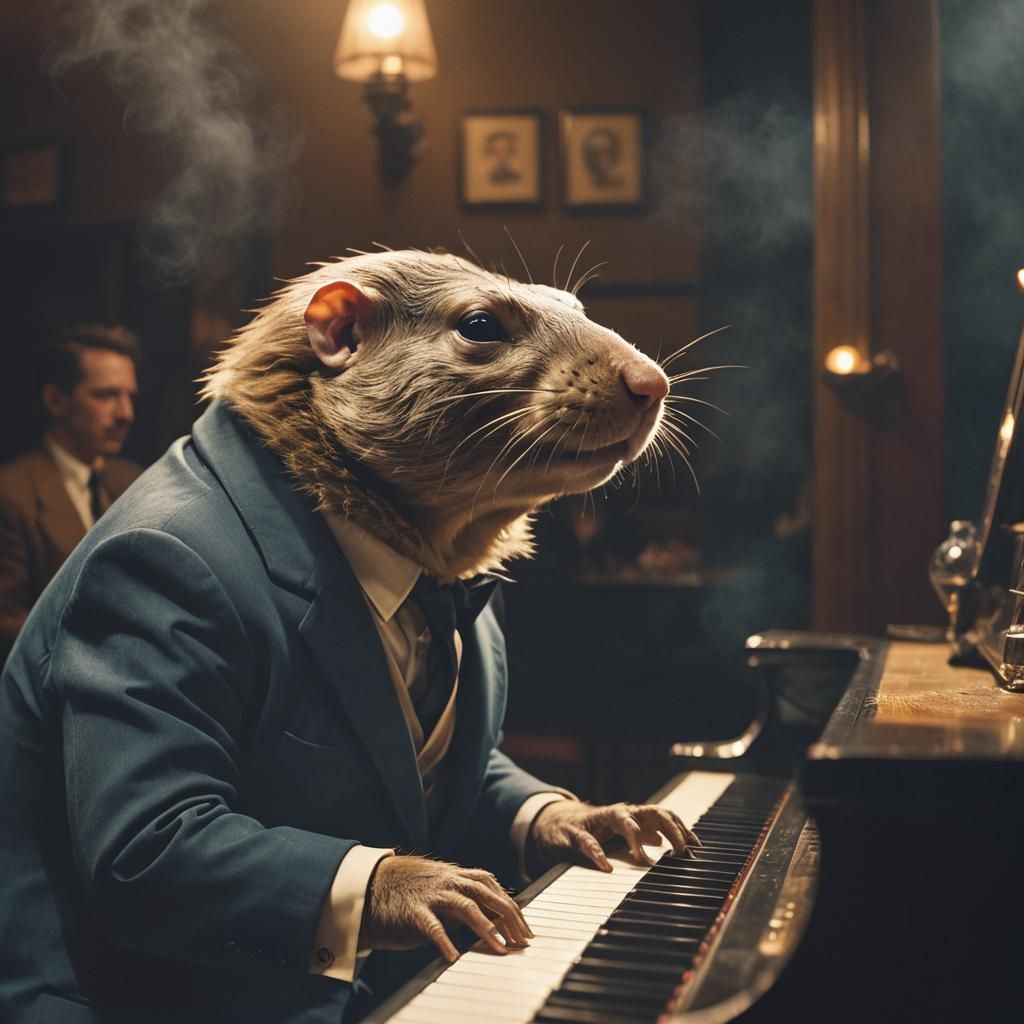 Jazz mole rat feeling the vibe