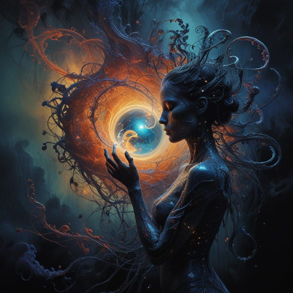 Ethereal Dreamscapes in Vibrant, Swirling Patterns