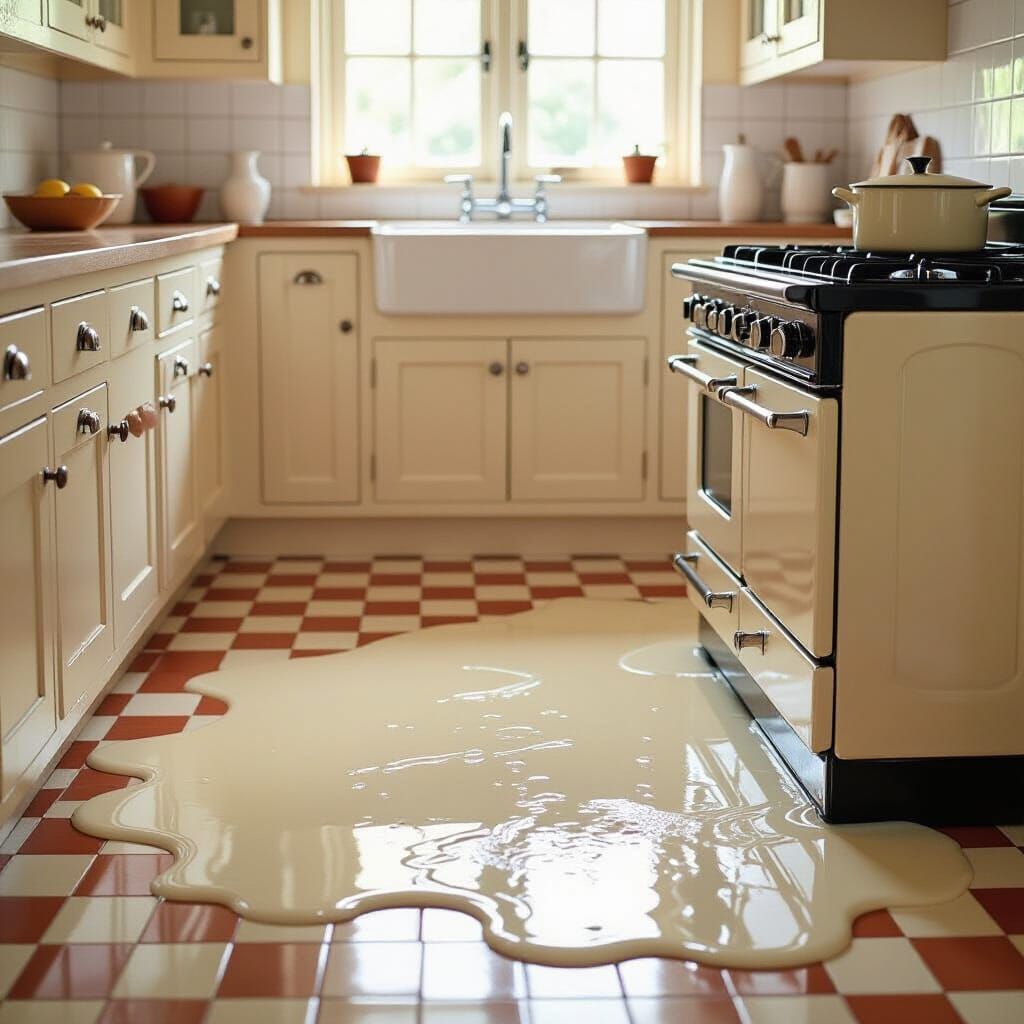 Surreal Vintage Kitchen Meltdown