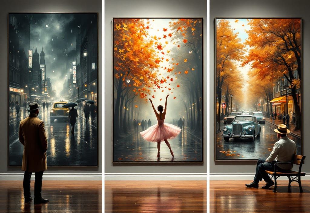 Surreal Triptych: Art and Reality Merge in Hyperrealism