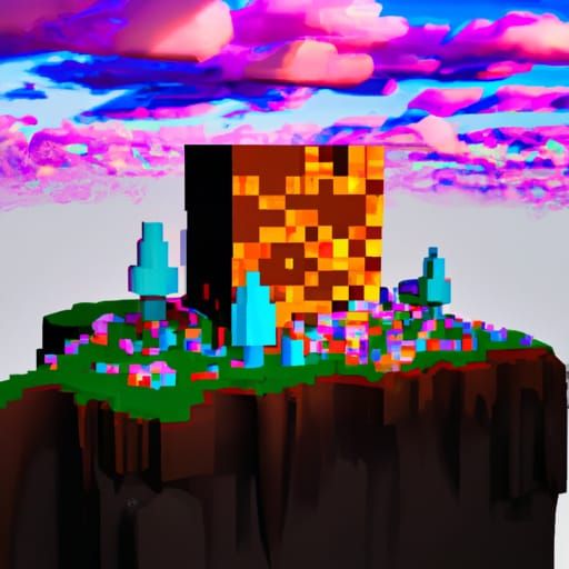 Psychedelic Minecraft Dreamscape