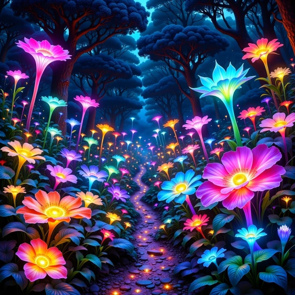 Garden of Bioluminescence, loRA version