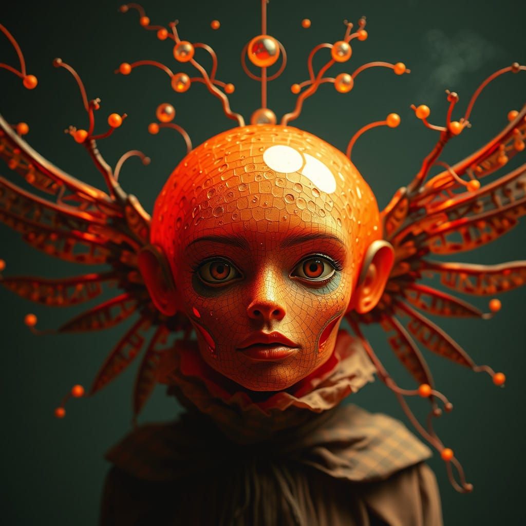 Surreal Futuristic Organic Harpy