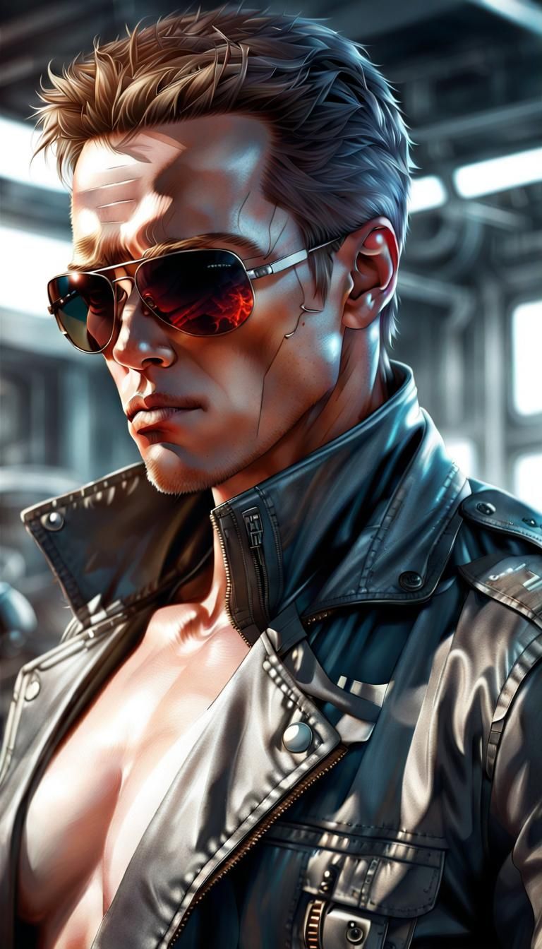 Terminator in Manga Style by Krenz Cushart