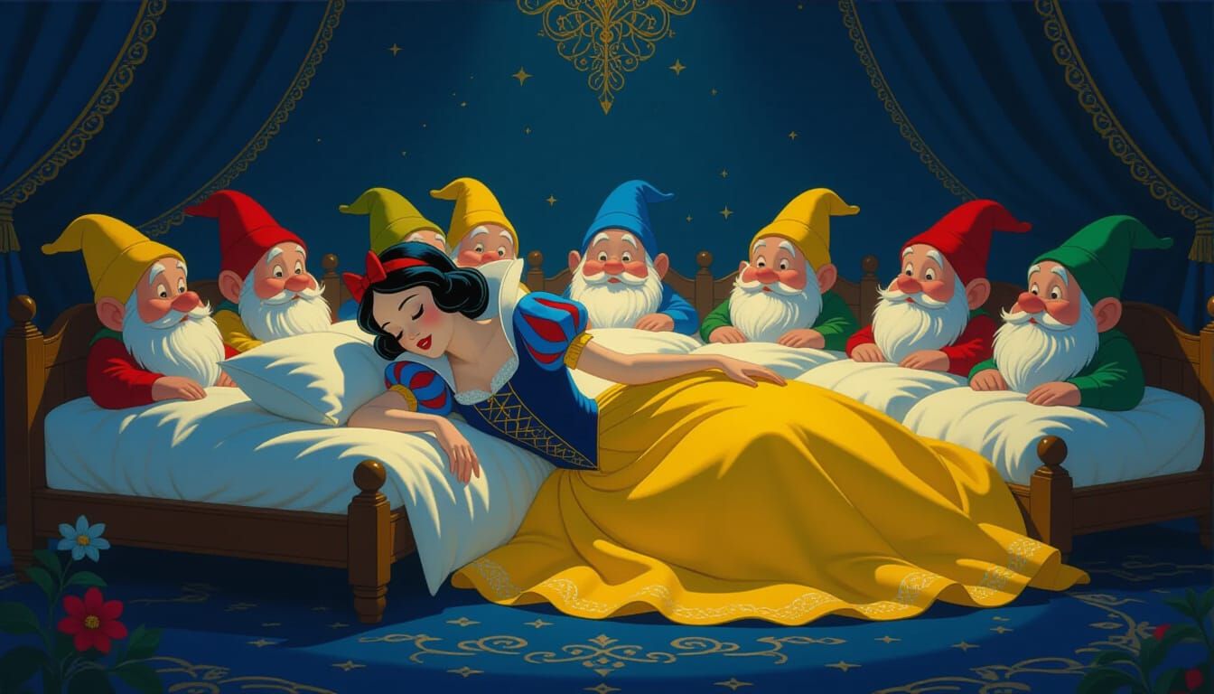 Snow White and Dwarves: Cinematic Hyperrealism