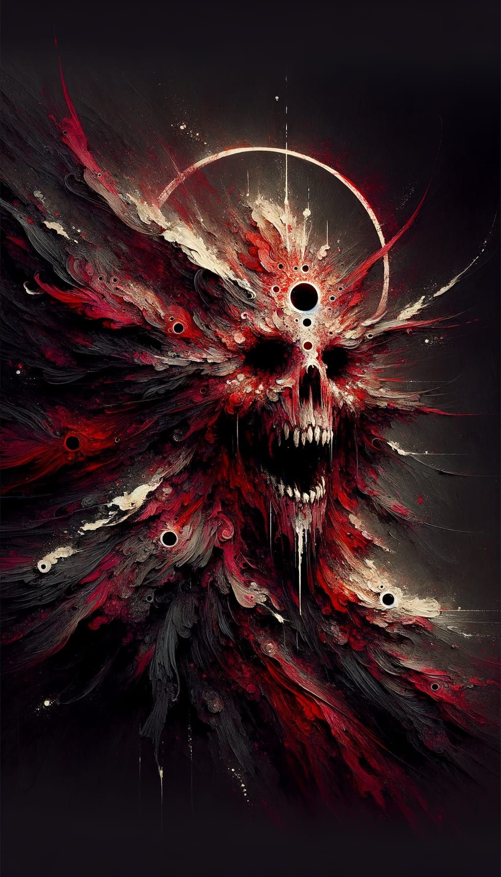 Eldridge Sun God: A Chilling Horror Illustration