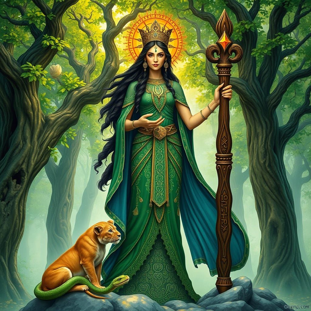 Surrealist Goddess of Fertility and Nature