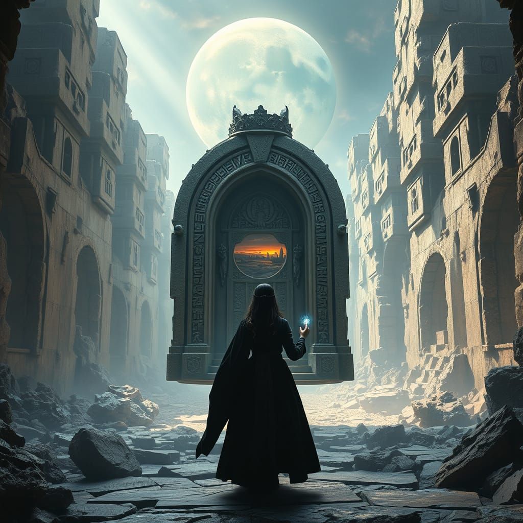 Mystical Runestone Doors to Otherworldly Landscapes