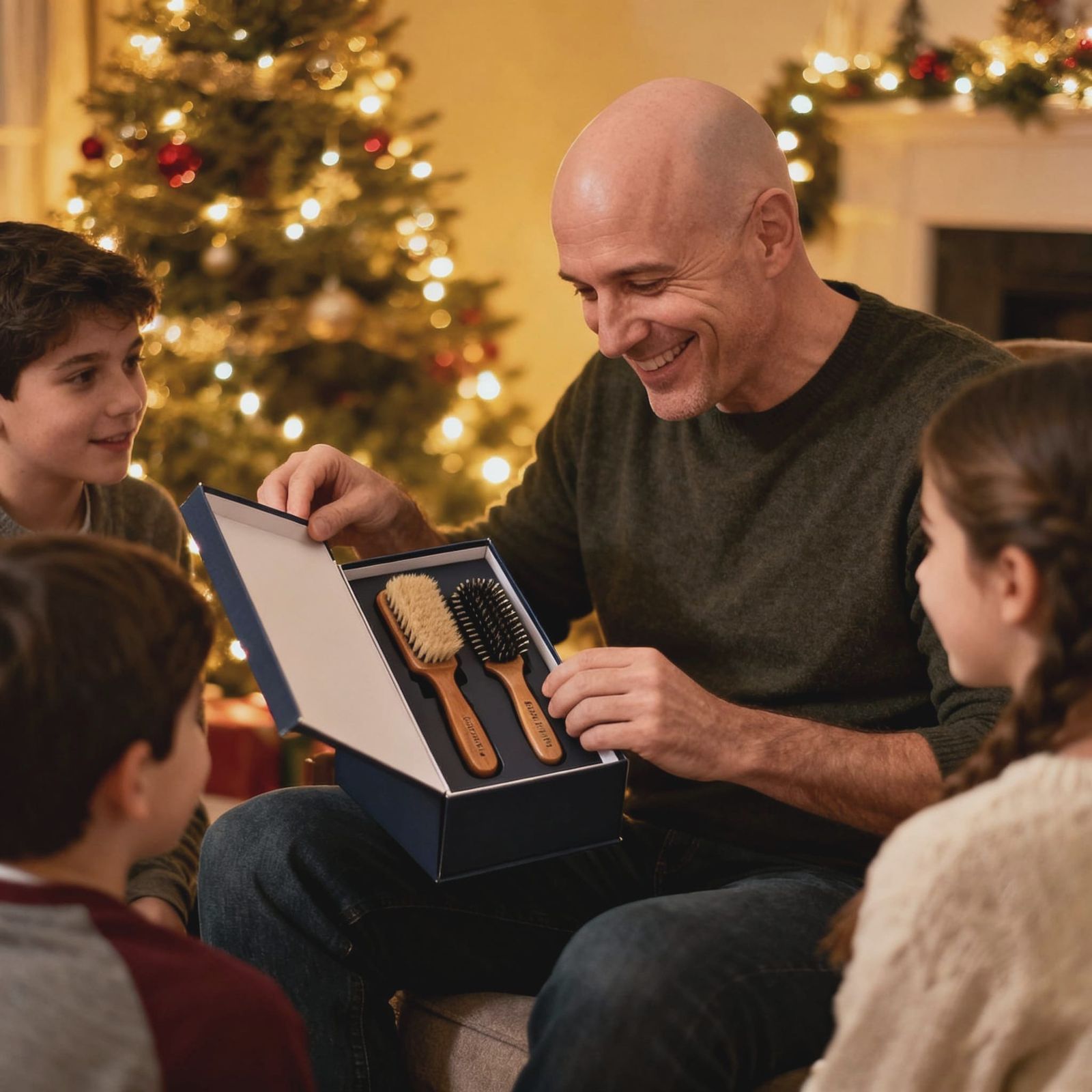 Set of brushes for Dad (in case he ever grows hair)