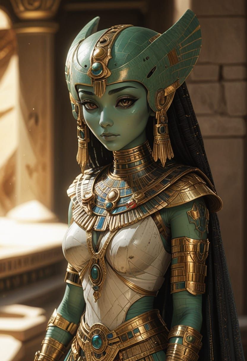 Egyptian Anime Alien Princess...