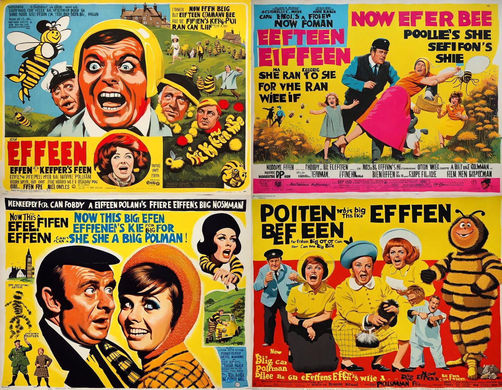 Scottish Comedy Movie Poster: Big Effen Bee