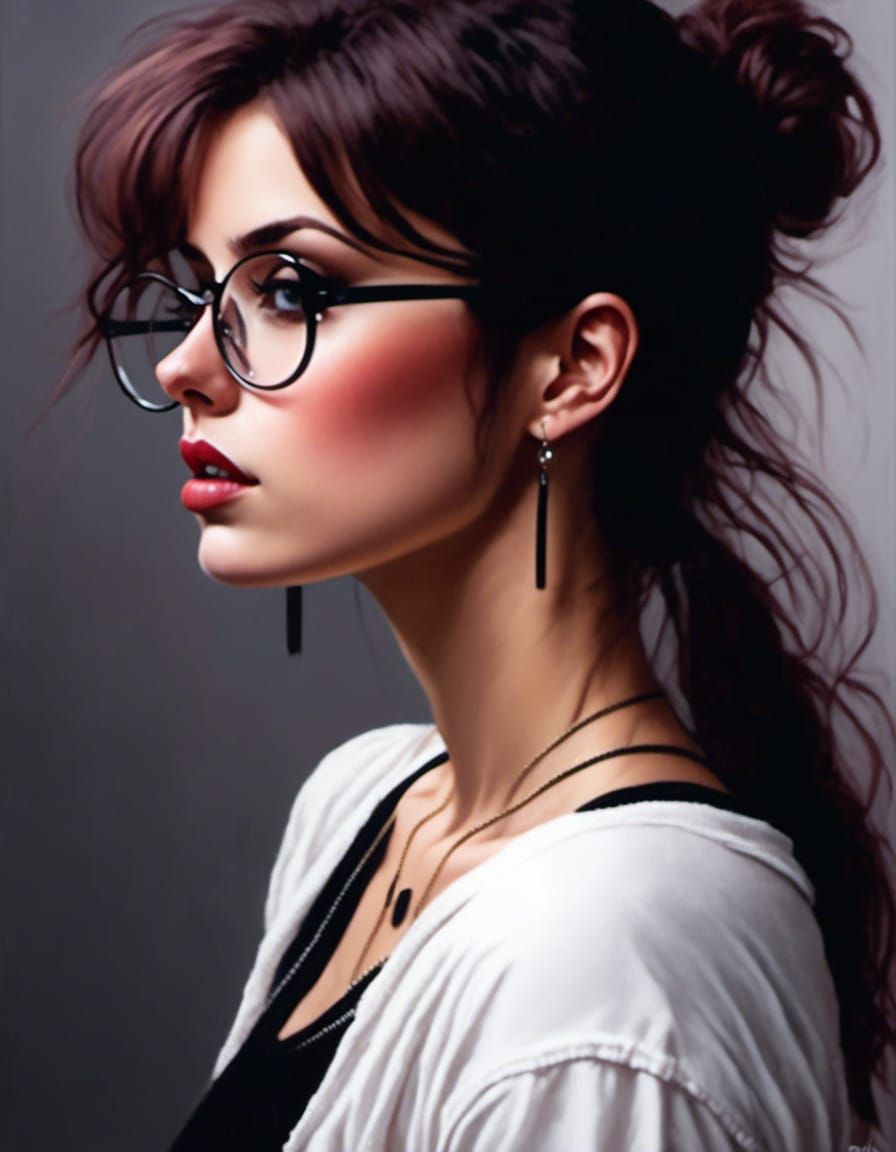 Abstract Acrylic Mess in Bold Style