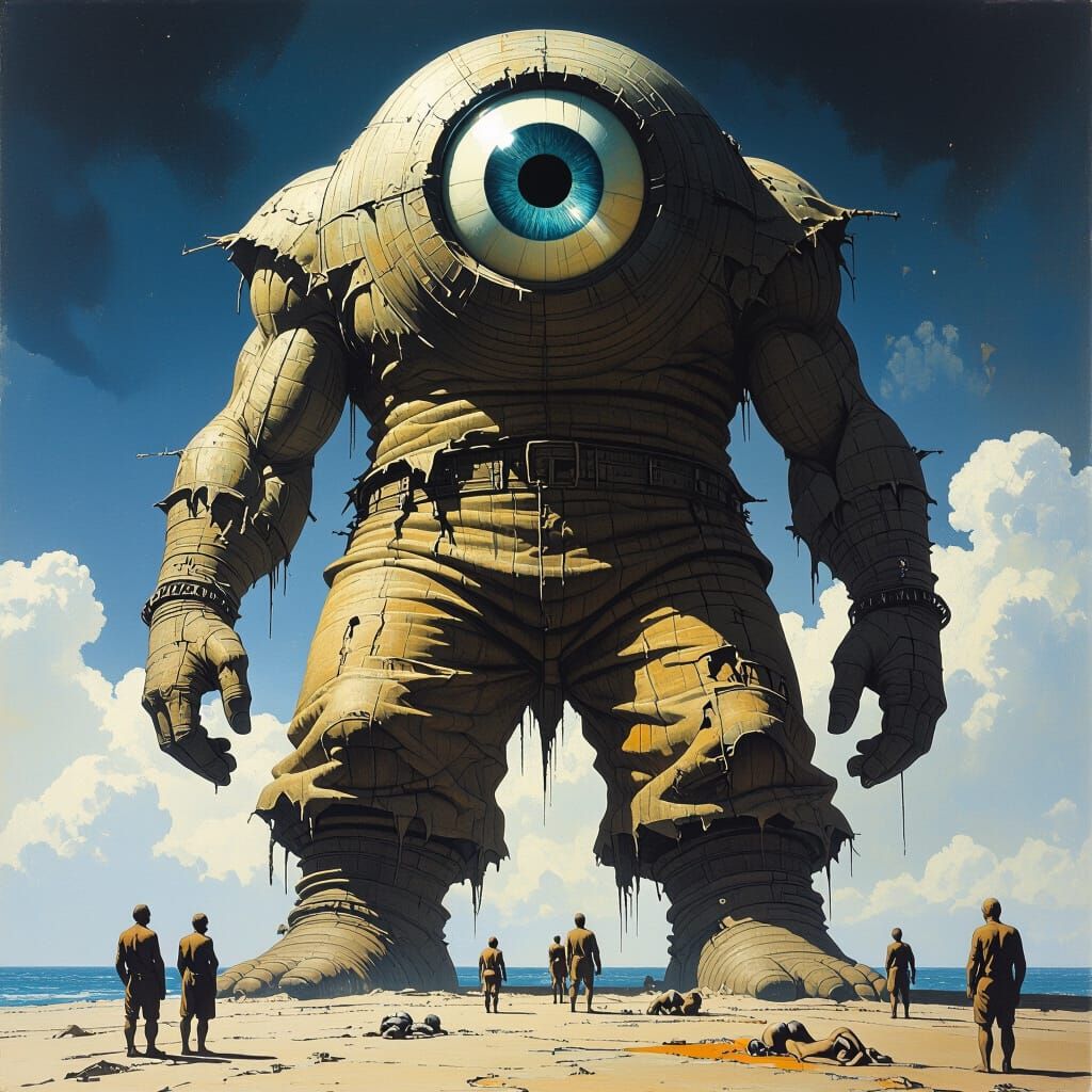 Cyclops With Sailor-Filled Pants in Dark Industrial Style