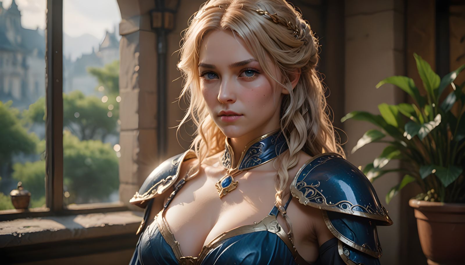 Epic Artoria Pendragon Portrait in Cinematic Style