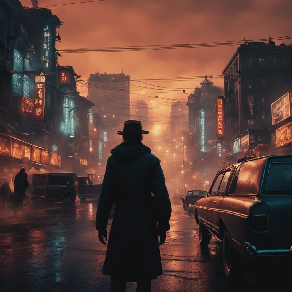 Kindness Between Two People in a Fantastical City