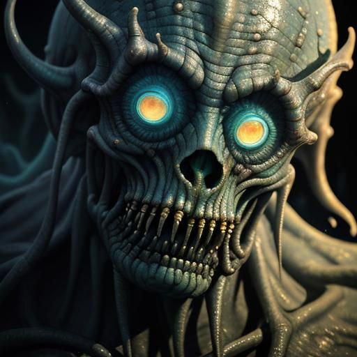 Eldritch Alien Emerges from Ocean Depths