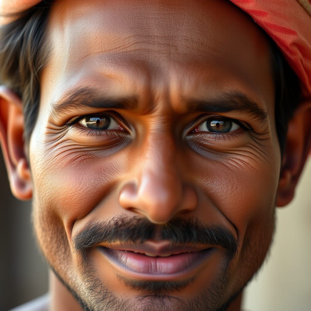Portrait of a Handsome Man from Bangladesh