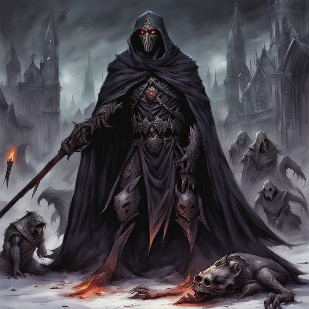 Grimdark Comic Book Character Art