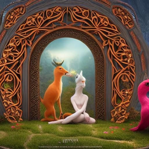 People Raised by Animals: Magic Realism Art