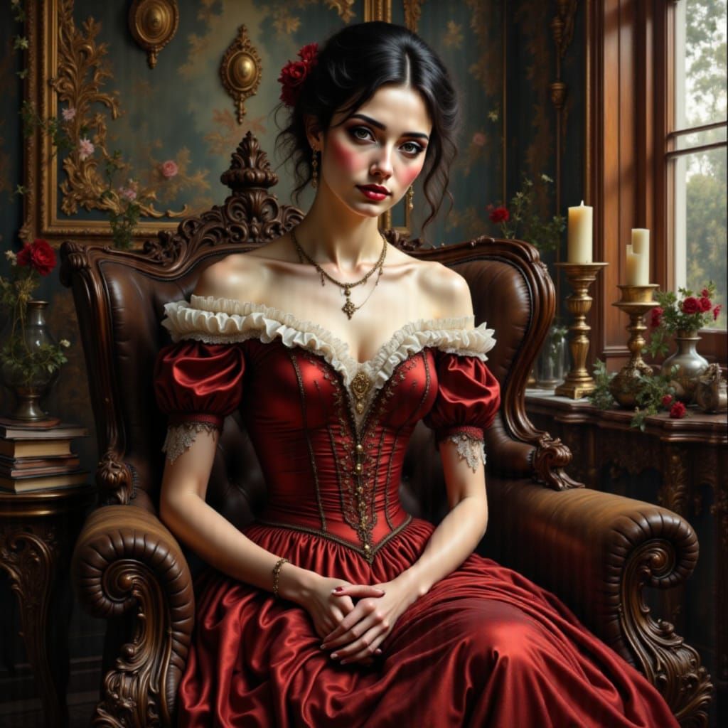 Baroque Beauty in Ornate Sitting Room