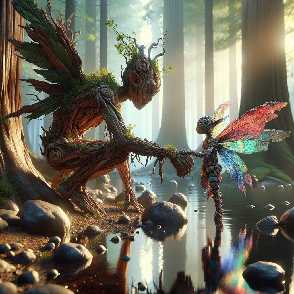 Tree Fairy and Rock Fairy, are be very different from each other, but that doesn't stop them from being friends.