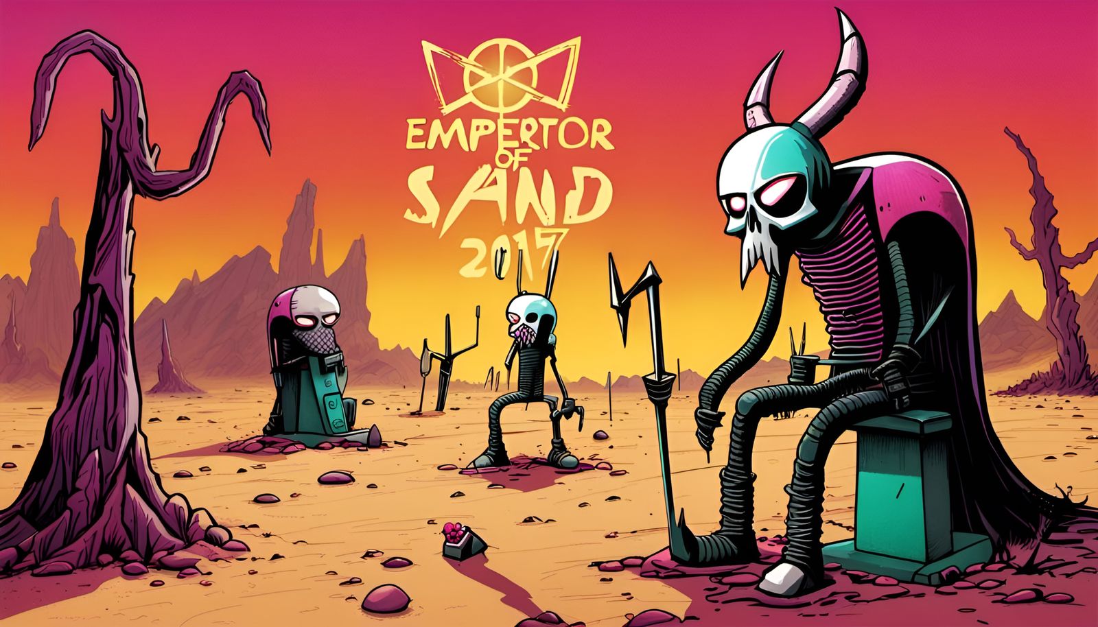 Mastodon — Emperor Of Sand (2017) as designed by Jhonen Vasq...