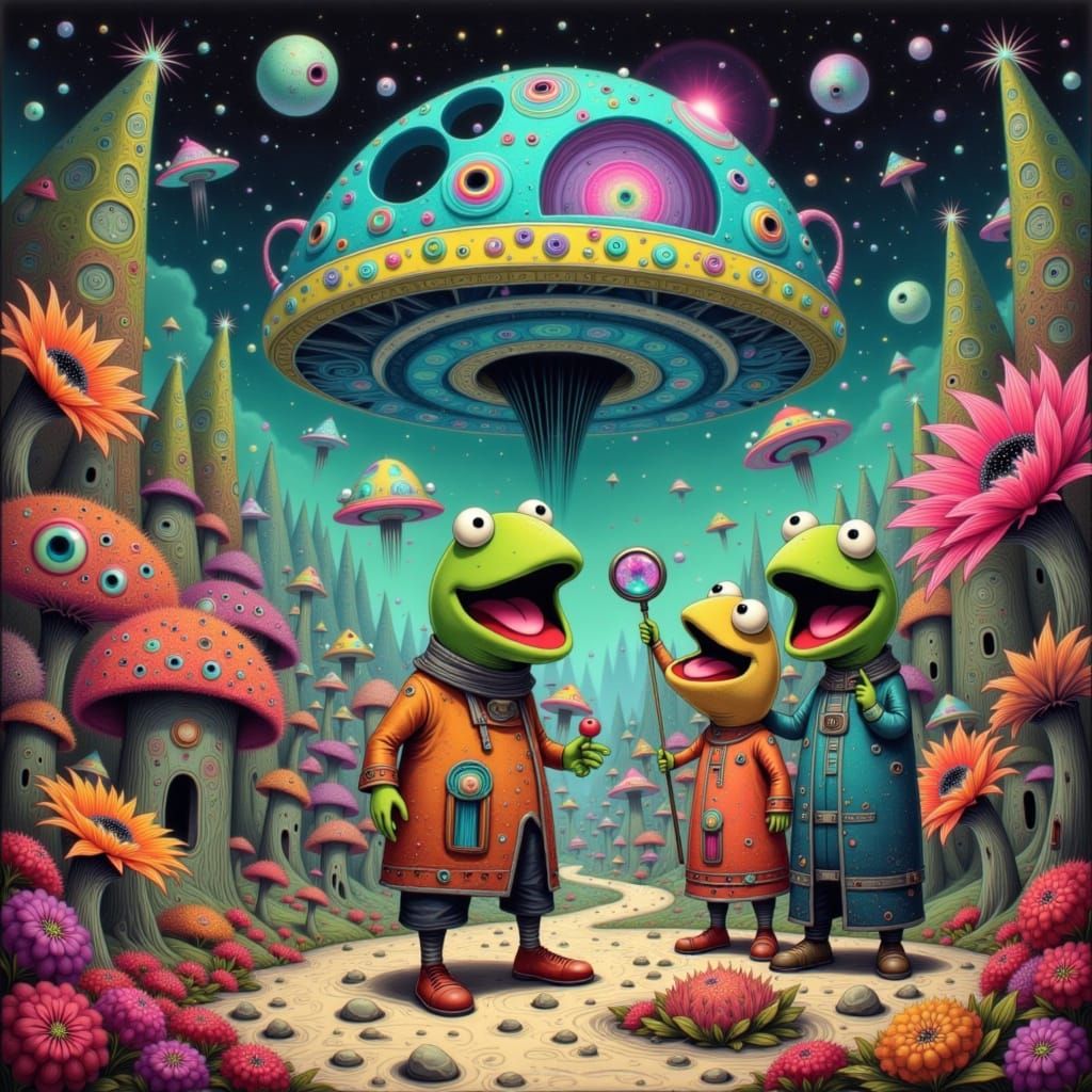 Muppets Explore Area 51 in Whimsical Style