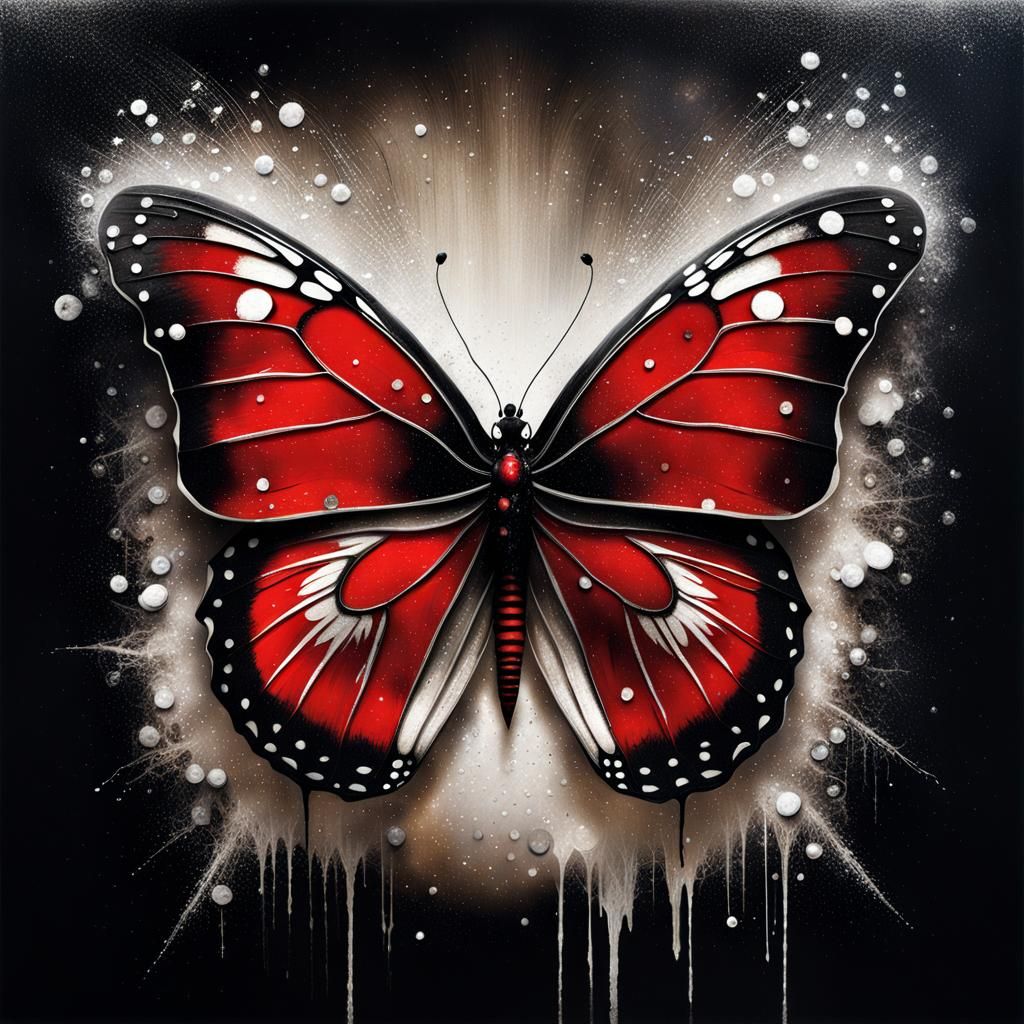 Demonic Cyborg Bear Butterfly in Volcanic Hyperspace