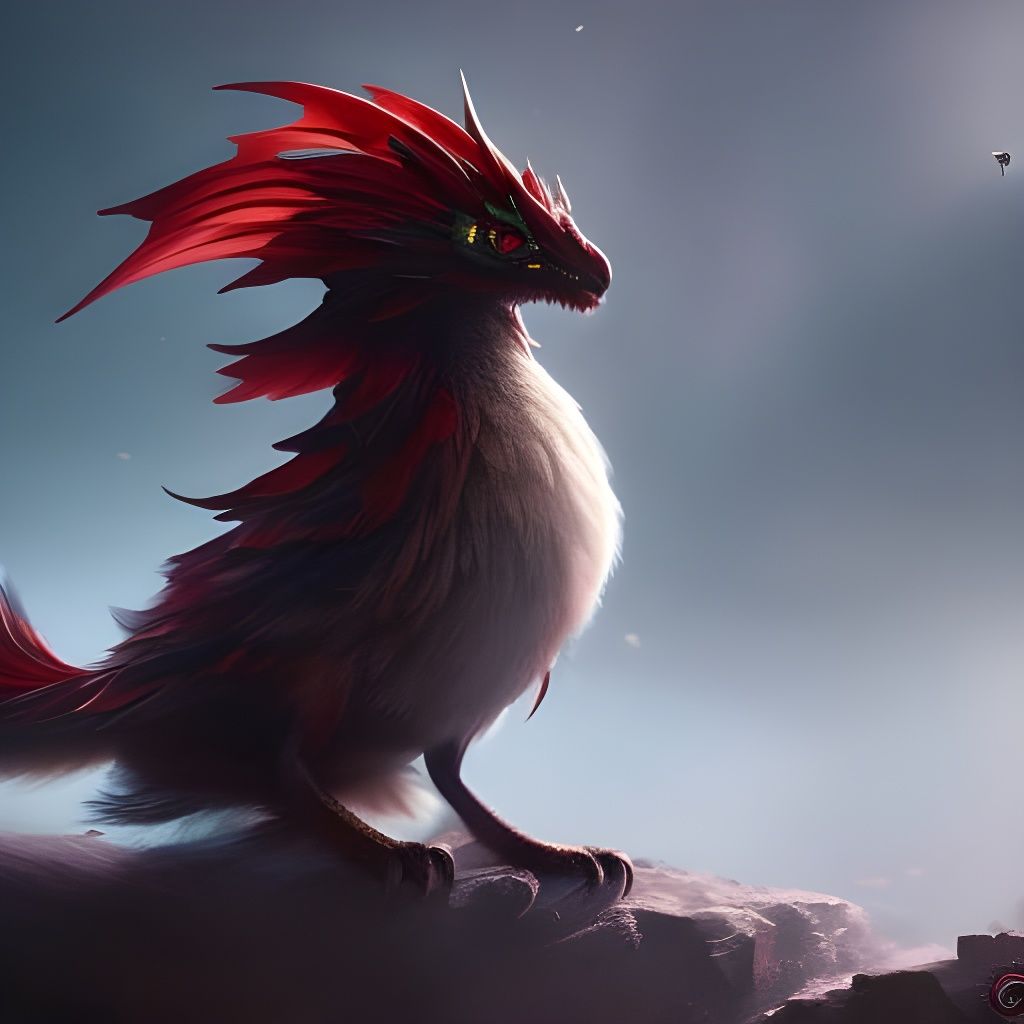 Dandelion with Cute Eyes: Detailed Digital Art