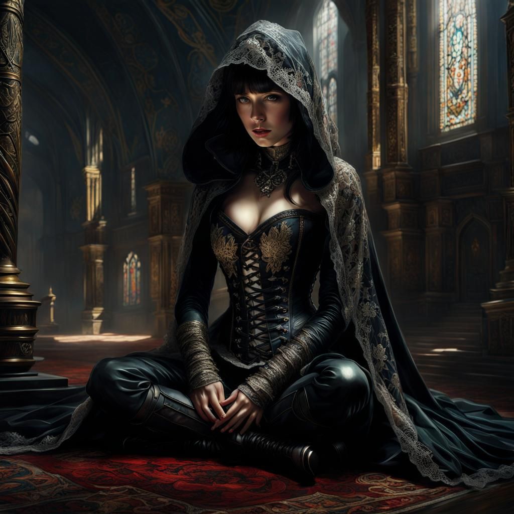 Priestess in her chambers