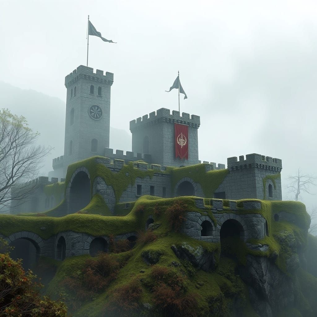 Ancient Fort Redwater in Muted Earth Tones