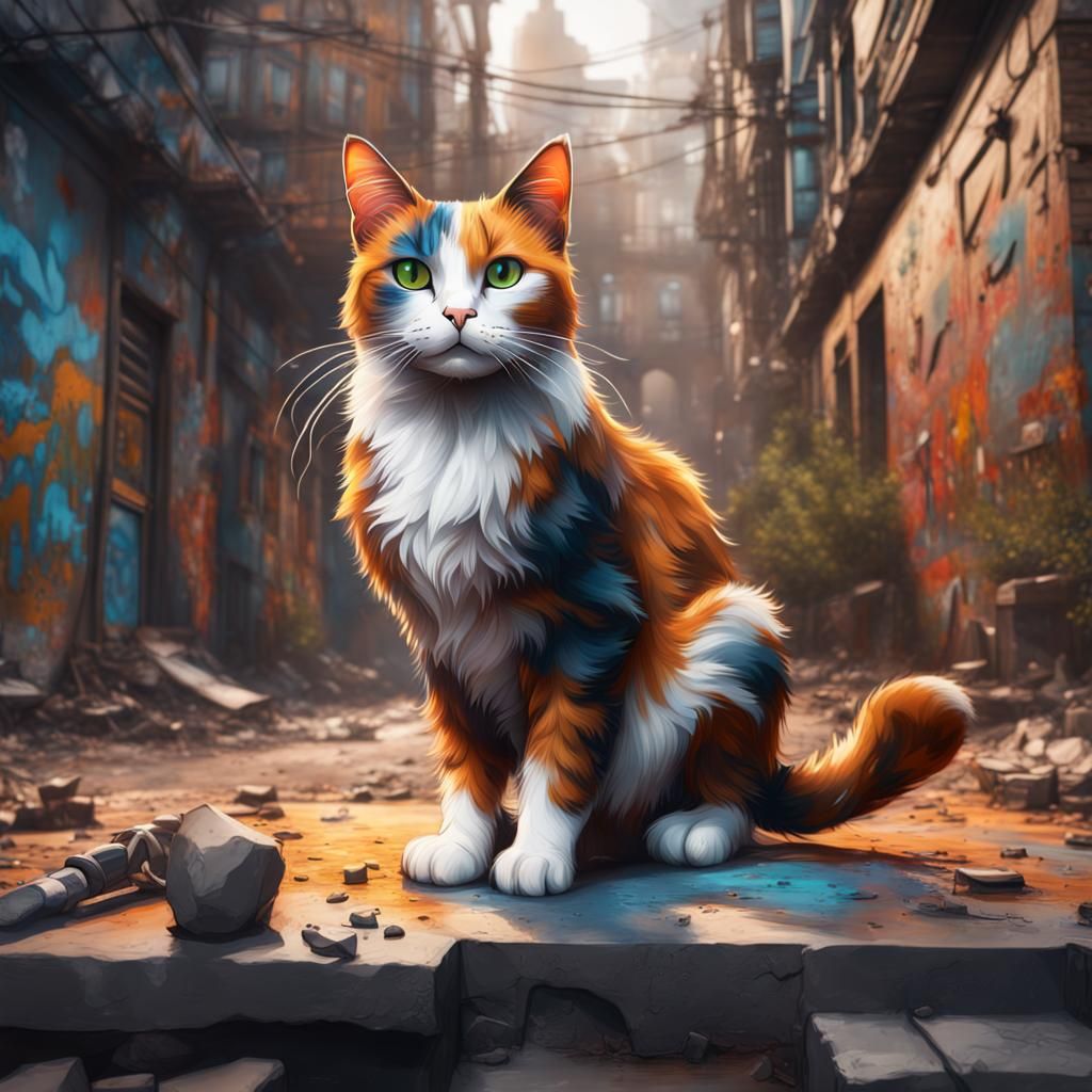 cute street cat