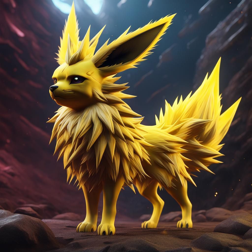 Detailed Matte Painting of Jolteon