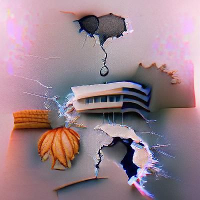 Abstract Image of Fragmentation and Decay