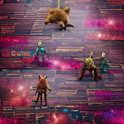 Colorful Nebula with Swirling Cosmic Dust