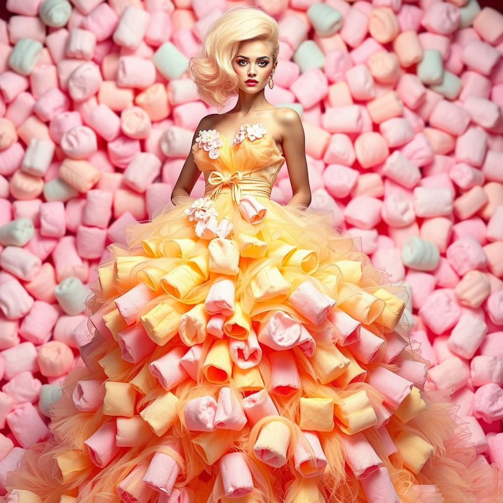 Marshmallowpunk Haute Couture Fashion in Candy Colors