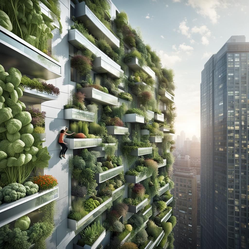 Futuristic Vertical Garden Defies Gravity
