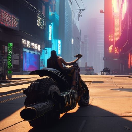 Cyberpunk 2077 Inspired 3D Game Cinematic